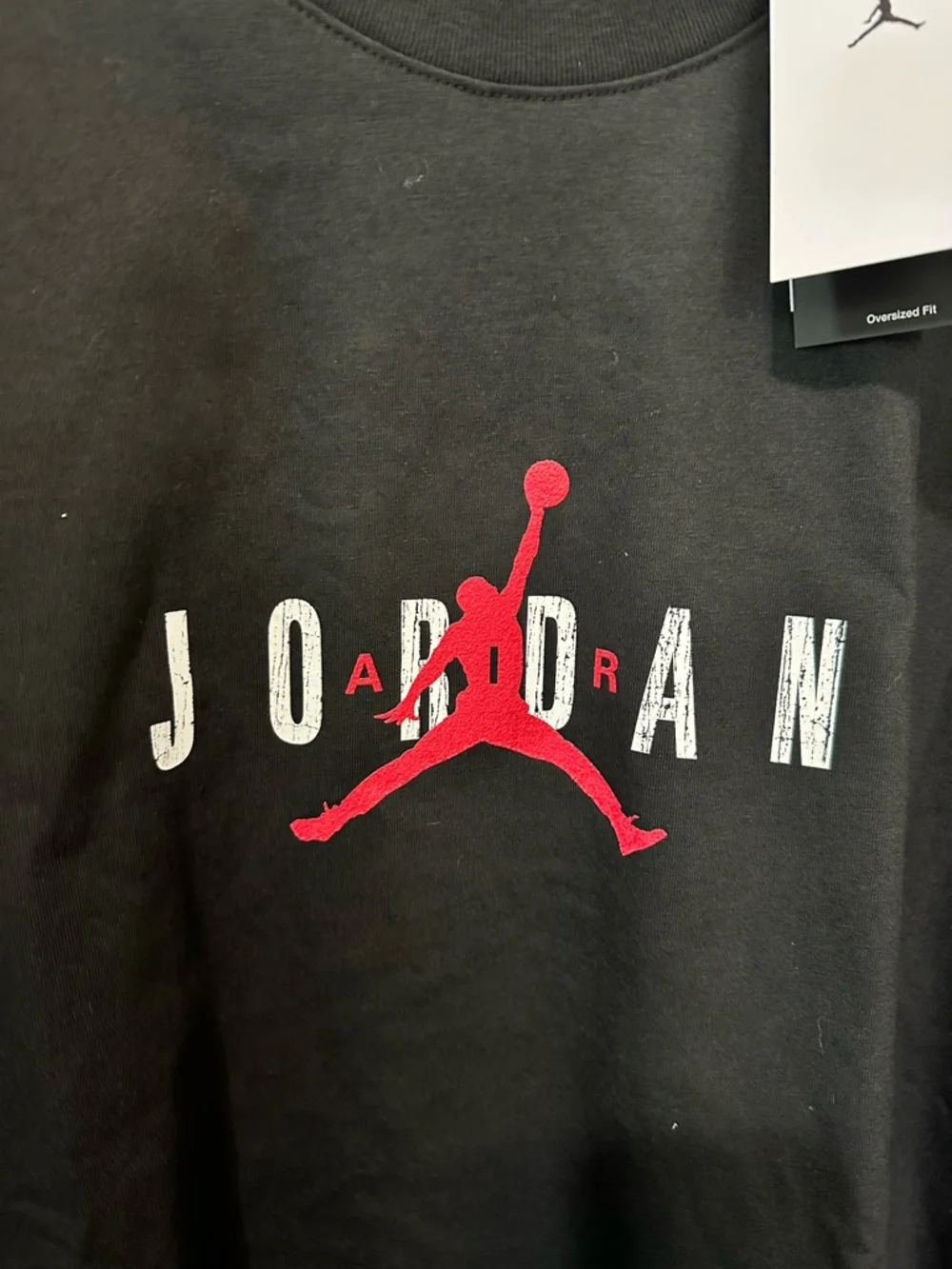 Jordan Flight Heritage Oversized Graphic T-Shirt Black Size L